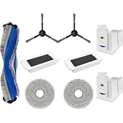 Pour aspirateur Ecovacs : brosse principale latérale, filtre HEPA, lingette de nettoyage et sac à poussière (1/5)