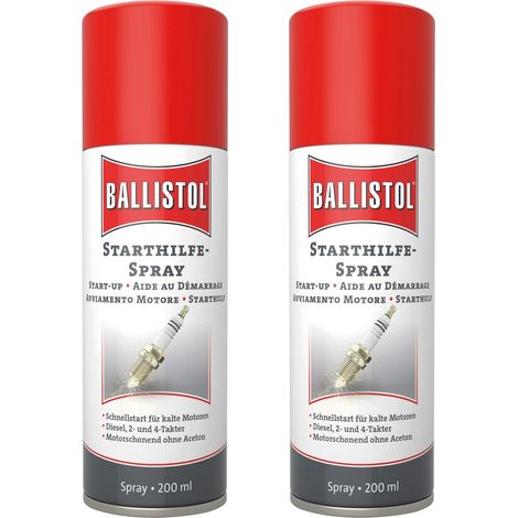 BALLISTOL Spray de démarrage, 200 ml, 2 pièces