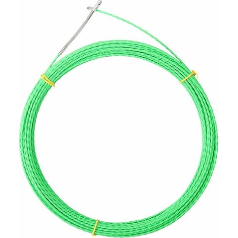 Kabelzieher, 4-mm-Nadel-Kabelzieher für Elektriker, professioneller Kabelzieher mit Führungsfeder, einziehbares Polyester-Installationsset für Kabelverlegung, Grün, T-Audace 10 (1/5)