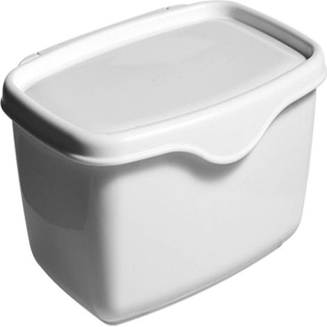 Cette boîte de rangement blanche à rabat convient au rangement dans le salon, la chambre, le bureau, le restaurant ou la cuisine. (1/4)