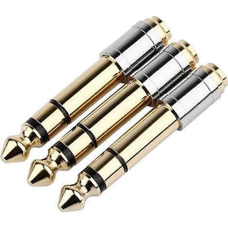 3 adaptateurs audio jack 6,35 mm (1/4 pouce) mâle vers 3,5 mm (1/8 pouce) femelle (1/5)