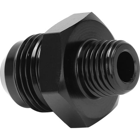 Raccord droit de conduite de carburant 8 AN vers 1/4 NPT, raccord de tuyau en aluminium 6061-T6 anodisé noir (1/5)