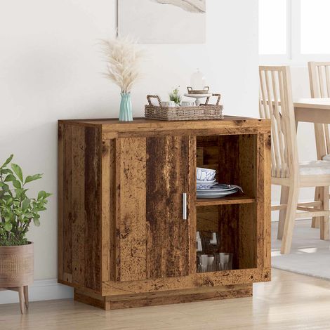 vidaXL Buffet Bois ancien 80 x 40 x 75 cm Bois d'ingénierie (1/5)