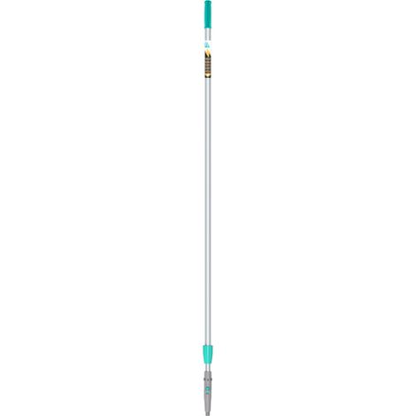 Asta telescopica in alluminio 2 pezzi da 200 cm. con attacco Lampo