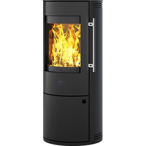Kaminofen Neapel, 6 kW, Stahl schwarz, H111,5xB48,5xT48cm