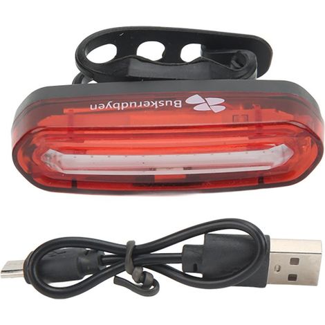 Feu arrière vélo USB rechargeable LED clignotant étanche batterie 650mAh 4 modes éclairage cyclisme (1/5)