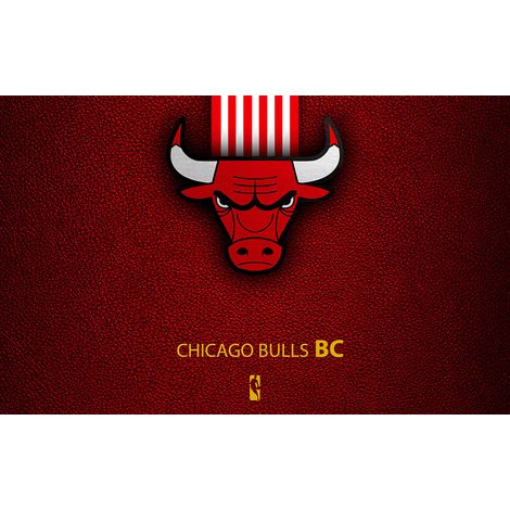 Papier peint panoramique Basket / Basket-ball - Chicago Bulls - 130 cm x 81 cm (1/2)