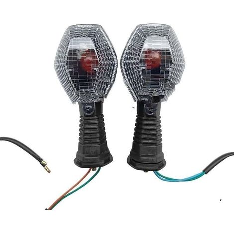 Adatto per motociclette Suzuki DL 1000 V-Strom e DL 650 V-Strom: indicatore di direzione lungo e trasparente modificato (ZD098) (1/2)