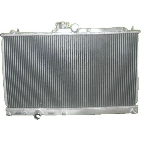 Radiador de aluminio, dimensiones del núcleo: 685 mm x 380 mm x 50 mm, dimensiones totales: 720 mm x 455 mm x 60 mm, diámetro de la salida superior: 35 mm, diámetro de la salida inferior: 35 mm. (1/5)