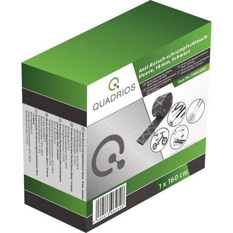 Quadrios Gaine thermorétractable noire 1,6 m diamètre 18 mm (1/5)
