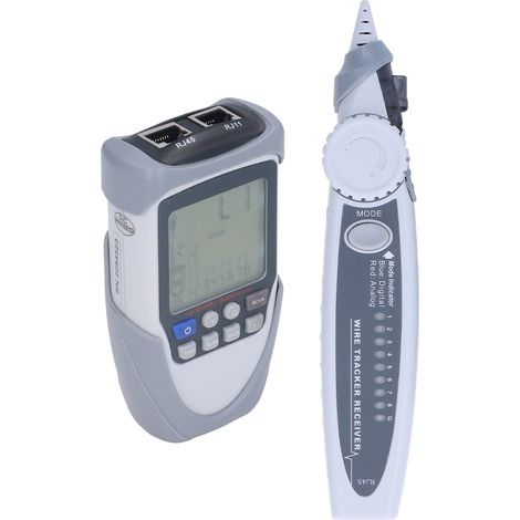 Testeur de Câbles Réseau LCD Professionnel avec Détection POE et Analogique, Multifonction et Portable