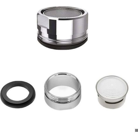 Mousseur Robinet - 24 mm - Pour Cuisine Et Salle De Bain - Avec Joint D'étanchéité - Lot De 3 (1/4)