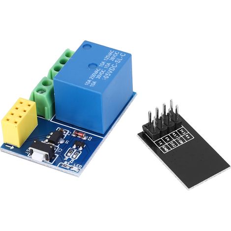 Module Relais Électrique Précis pour Contrôle Machine, Accessoires Domotique ESP8266 ESP-01S 5V DC (1/5)