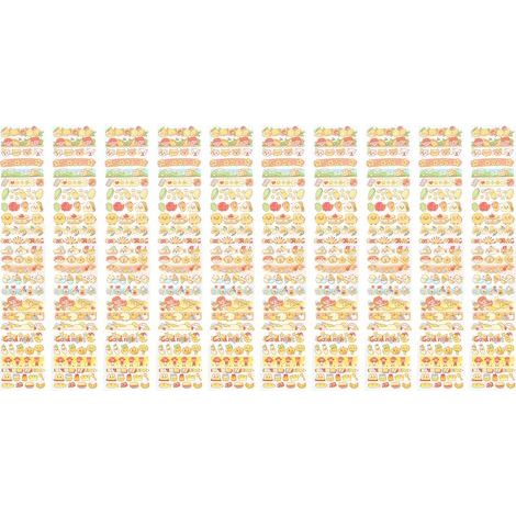 Lot de 10 autocollants décoratifs en ruban PET adhésif mignon motif dessin animé pour calendrier Type 4 (1/5)
