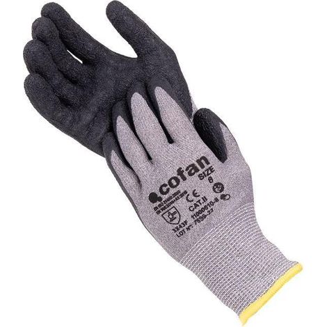 Guante anticorte HPPE impregnado de látex rugoso talla 6 (1/5)