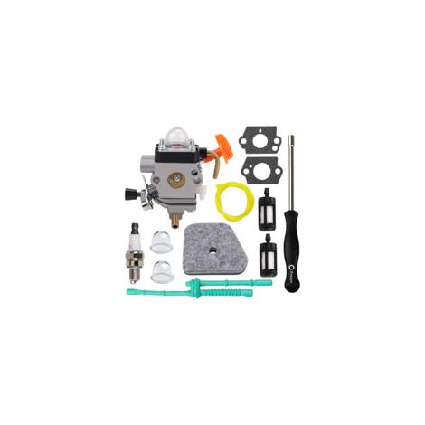 Carburateur FS90R pour Stihl FS110R FS130R FS100 KM130R FS130 FS90 KM90R KM90 FS110 KM110R HT100 HT101 avec outil de réglage et kit de réglage du dégagement de valve