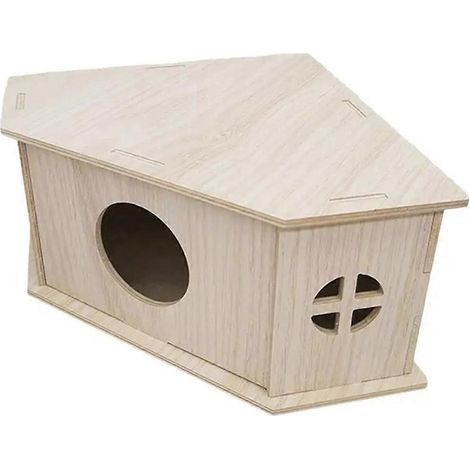 Hide Hut Playground, ein Kleintierunterstand, bietet einen robusten, naturnahen Lebensraum für Haustiere, wie abgebildet. (1/5)