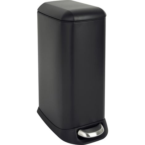 SVITA TS12 Mülleimer Treteimer Abfalleimer 12l inkl. Inneneimer Pedal Schwarz