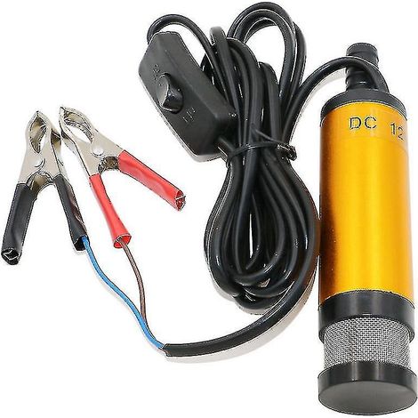 Pompe de transfert eau/huile/diesel 12 V, 38 mm, pour le pompage du diesel et de l'eau. (1/4)