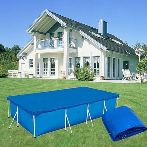 Bâche Solaire - Rectangulaire - Pour Piscine Hors Sol - 220 x 150 cm - Protection Contre Poussière Et Évaporation (1/5)