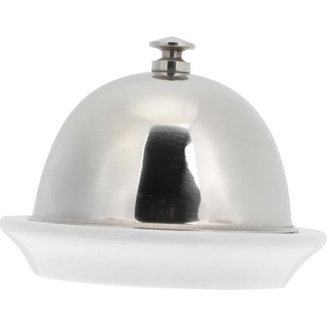 Beurrier Inox avec Couvercle Plat à Sauce pour Beurre et Fromage Pratique pour Restaurant et Cuisine (1/5)