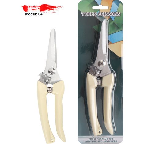 Sécateur à fleurs et greffage pour branches grossières, acier inoxydable (04 abricot) (1/5)