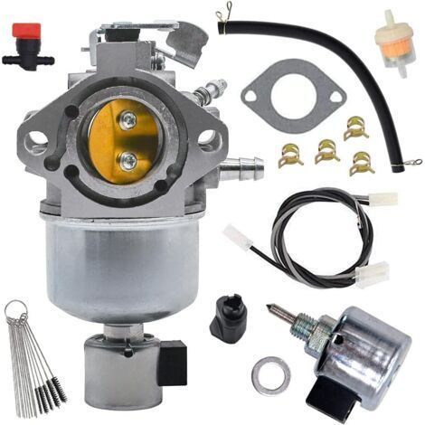 1 - Carburateur - Solénoïde - Pour Moteurs Briggs Et Stratton - Avec Arrêt De Carburant - Compatible Modèles 312777 311707 - Noir - Taille Standard (1/5)