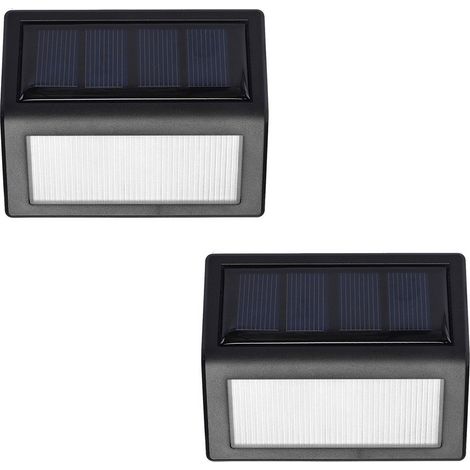 Lampes Solaires Extérieures - 6 LED Par Unité - Pour Chemin Jardin Escalier Entrée - 2 Pièces (1/5)