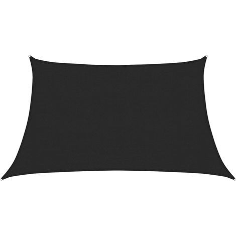 Voile d'ombrage Voile de parasol - 160 g/m² Noir 3/4x2 m PEHD BV991562 - BonneVie (1/5)