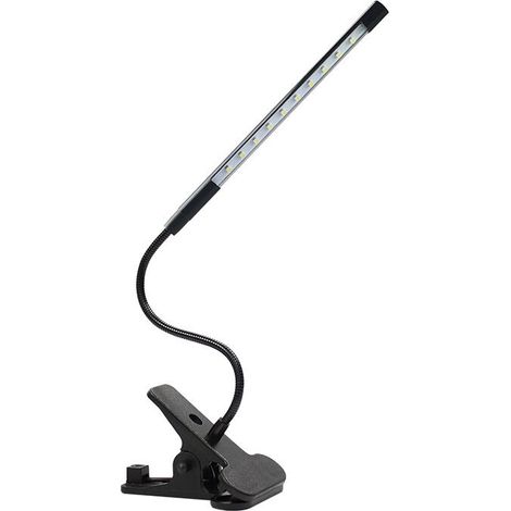 SABIR Lampe de Bureau à LED,Lampe de Lecture à Clip, Lampe de Table de Manucure Professionnelle Tuyau Métallique Flexible pour Salon de Manucure, Boutique de Tatouage et Maison (Interface USB) (1/5)
