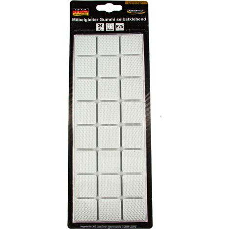 EUROTOOLS Möbelgleiter 342-NBFR, EVA, 28x28 mm, 24 Stück (1/3)