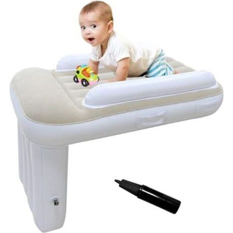 Lit d'avion gonflable pour enfants, repose-pieds portable pour que les enfants puissent s'allonger et se reposer - Air Baby s'adapte à la plupart des sièges d'avion et de voiture (1/5)