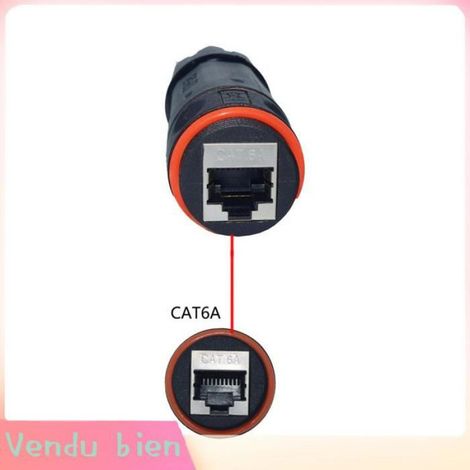 Garosa Coupleur Ethernet Connecteur Ethernet IP68 CAT6A RJ45, Coupleur étanche à la Poussière pour informatique rangement (1/4)