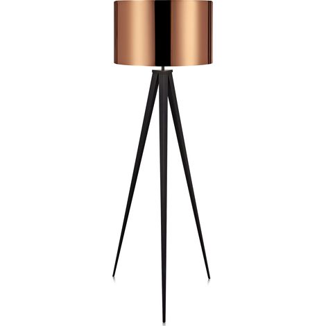 Stehleuchte Stehlampe Standleuchte LED Kupfer Schirm Teamson Home VN-L00005-EU (1/5)