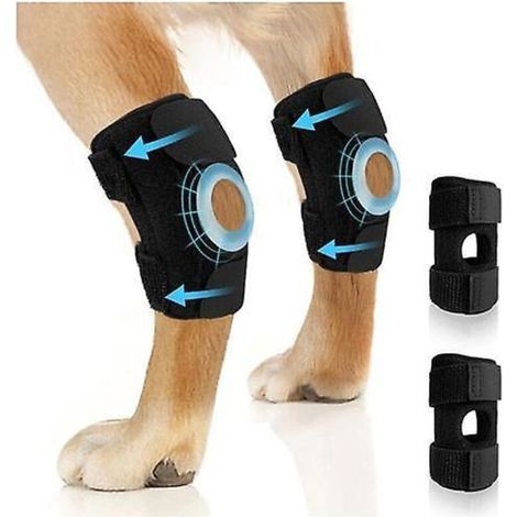 Genouillère pour chien - OKZ - Modèle Standard - Soutien articulation - Gel froid - 1 paire (1/4)