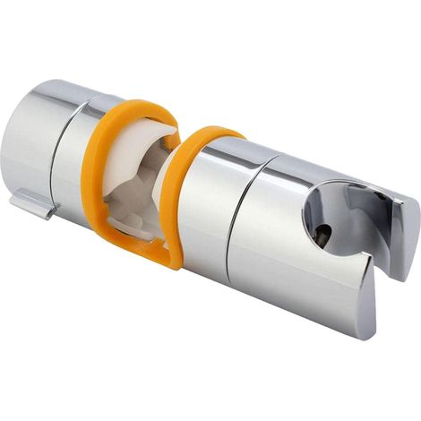 2-teiliger, verstellbarer Handbrausehalter für Stangen mit 18–25 mm Durchmesser, Ersatz-Handbrausehalter – Gelb (1/5)
