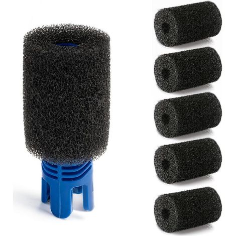 6 Pièces Brosse en Mousse de Queue Robot, Éponge Filtrante pour Aquarium, Filtre de Piscine en Mousse, Noir Filtre Éponge Piscine pour Robots de Piscine 180, 280, 360, 380, 480, 3900 Sport (1/3)