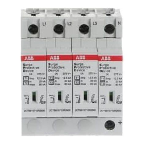 Scaricatore di sovratensione 4P T1 T2 12,5 kA OVR T1-T2 4L 12,5-275 s P QS 2CTB815710R2300