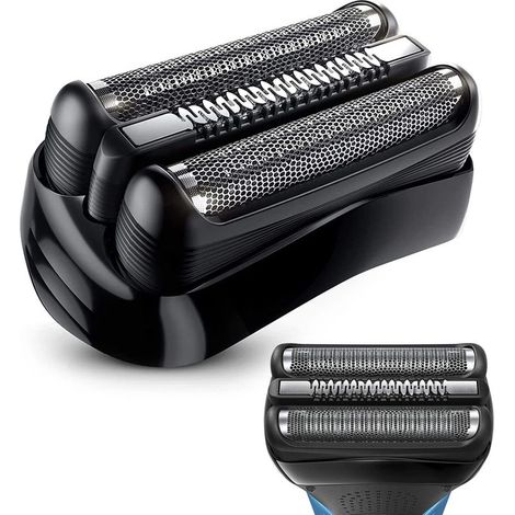 Tête de rechange 21B Braun Series 3, grille acier inoxydable. Compatible 3000s, 3010s, 3040s, 3050cc. Pièce détachée rasoir. (1/5)