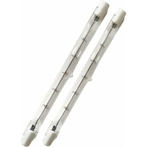 CHOYCLIT 500W tube R7s 118mm halogène Dimmable Blanc Chaud 2800K ampoule crayon r7s linéaire 11000lm AC 200-240V pour l’éclairage de maison, travail, sécurité, lampadaire, etc (5pcs) (1/5)
