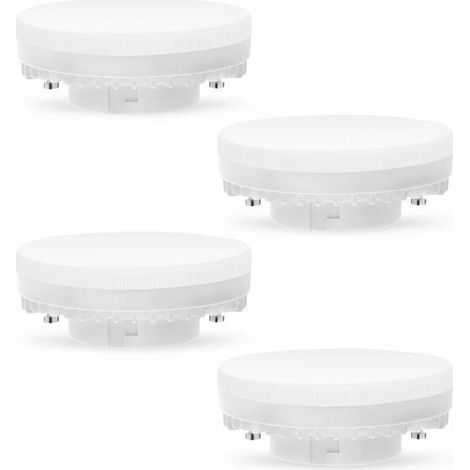 Ampoule LED GX53, 7 W, 3 000 K, blanc chaud, non variable, éclairage GX53, sans scintillement, remplace une ampoule halogène GX5.3 de 50 W ou une ampoule fluocompacte de 9 W ou 13 W, 560 lumens, angle (1/4)