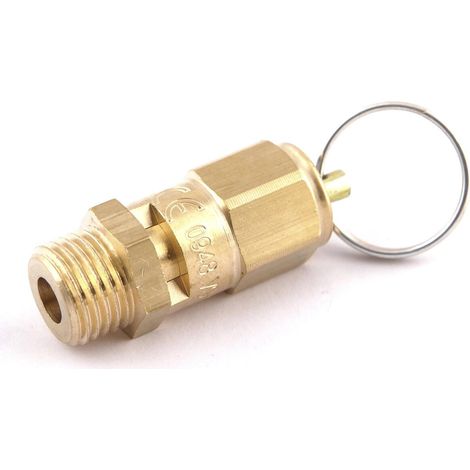 Soupape de sécurité 1/4" 6bar pour purgeur, nébulisateur - SA 0574 - CLAS Equipements