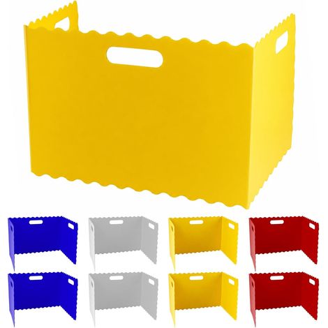 8 Pcs Séparateur de Bureau Pliable Vague en Forme de U 30 40cm (1/5)