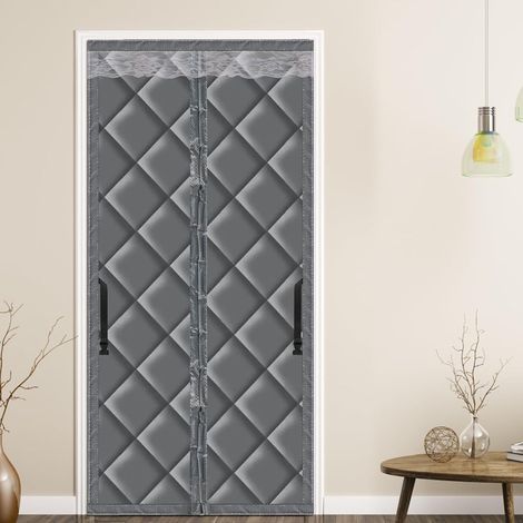CCYKXAThermal Insulating Curtain with Magnetic Closure, 70x200cm, Thermal Insulation for Doors, Cold and Noise Protection, Pet-Friendly (No Window) (1/5)