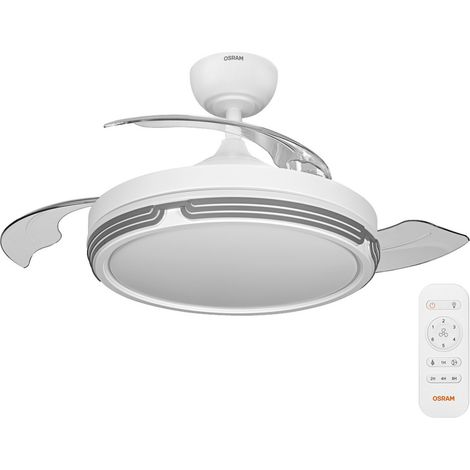OSRAM Ceiling Fan Leveche 1060mm 66W CCT Ventilateur de plafond 66 W (Ø) 1060 mm avec éclairage, ave