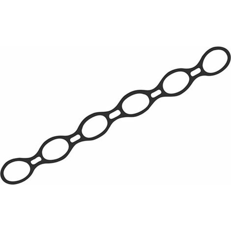 Fasce elastiche di resistenza Avento 42SB-BLK Silicone Nero