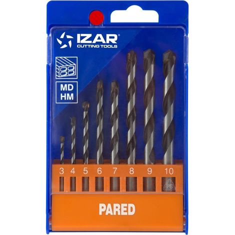 MÈCHE WIDIA JEU 8 PCS - 3-10 MM (1/2)