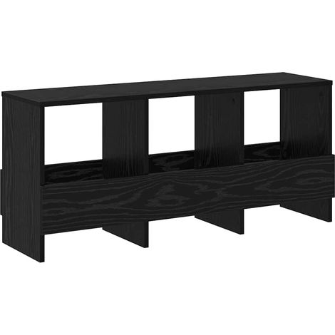 Maison Exclusive - Scaffale per riviste Rovere Nero 102 x 30 x 45 cm