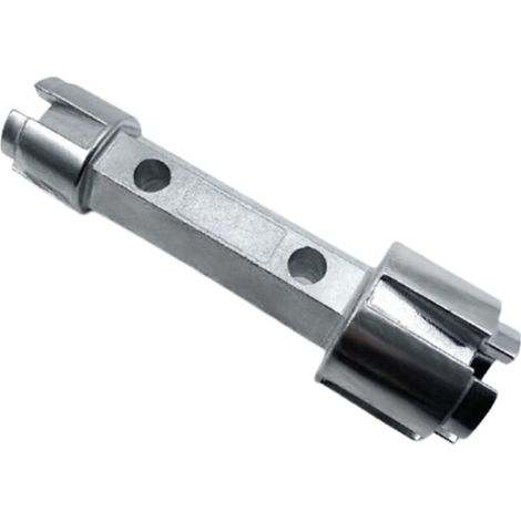 Abflussreiniger und Ratschenschlüssel aus Aluminiumlegierung. Abflussschlüssel-Set für Badewannen- und Duschabflüsse. 5 cm (1/4)