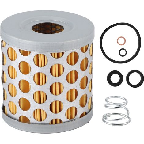 Filtre à carburant universel en alliage d'aluminium avec joint torique et ressort de remplacement - Élément filtrant complet (1/5)